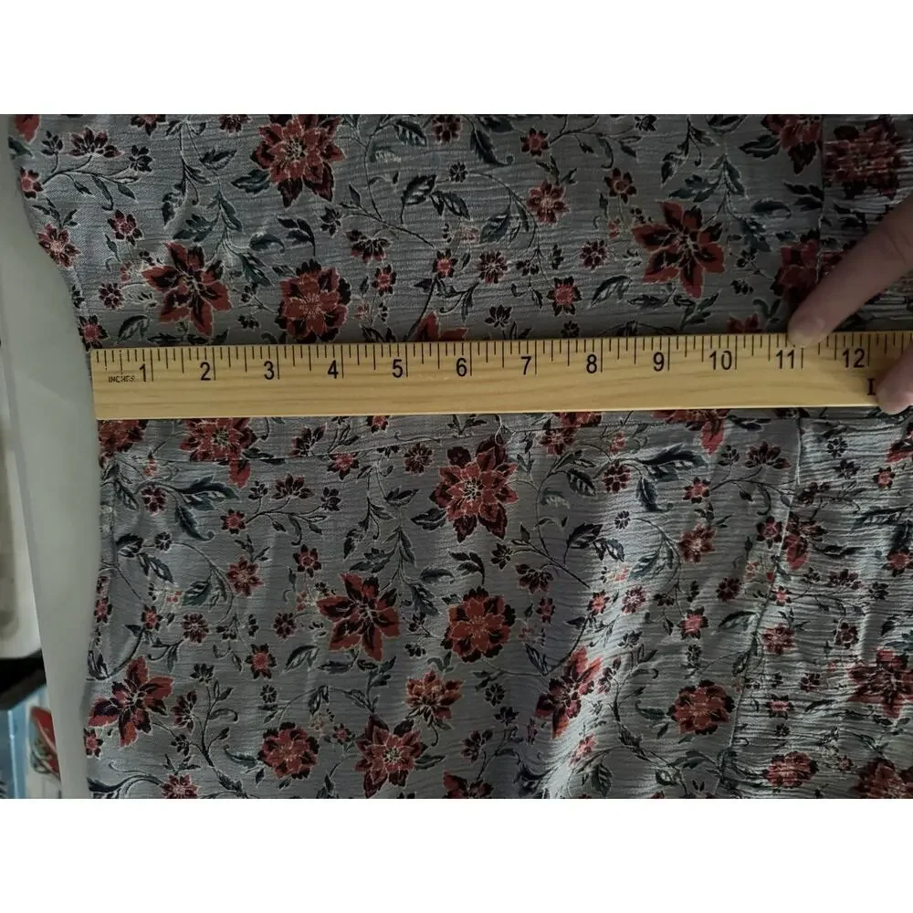 Easel Dress Large Womens Tiered Crinkle Maxi Cottagecore Boho Lavendar Grayish - Picture 11 of 11